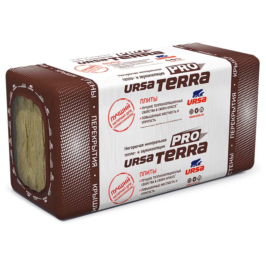 URSA TERRA PRO 034  50х610х1000-10шт/уп (1уп=0.305м3=6.1м2) (36)